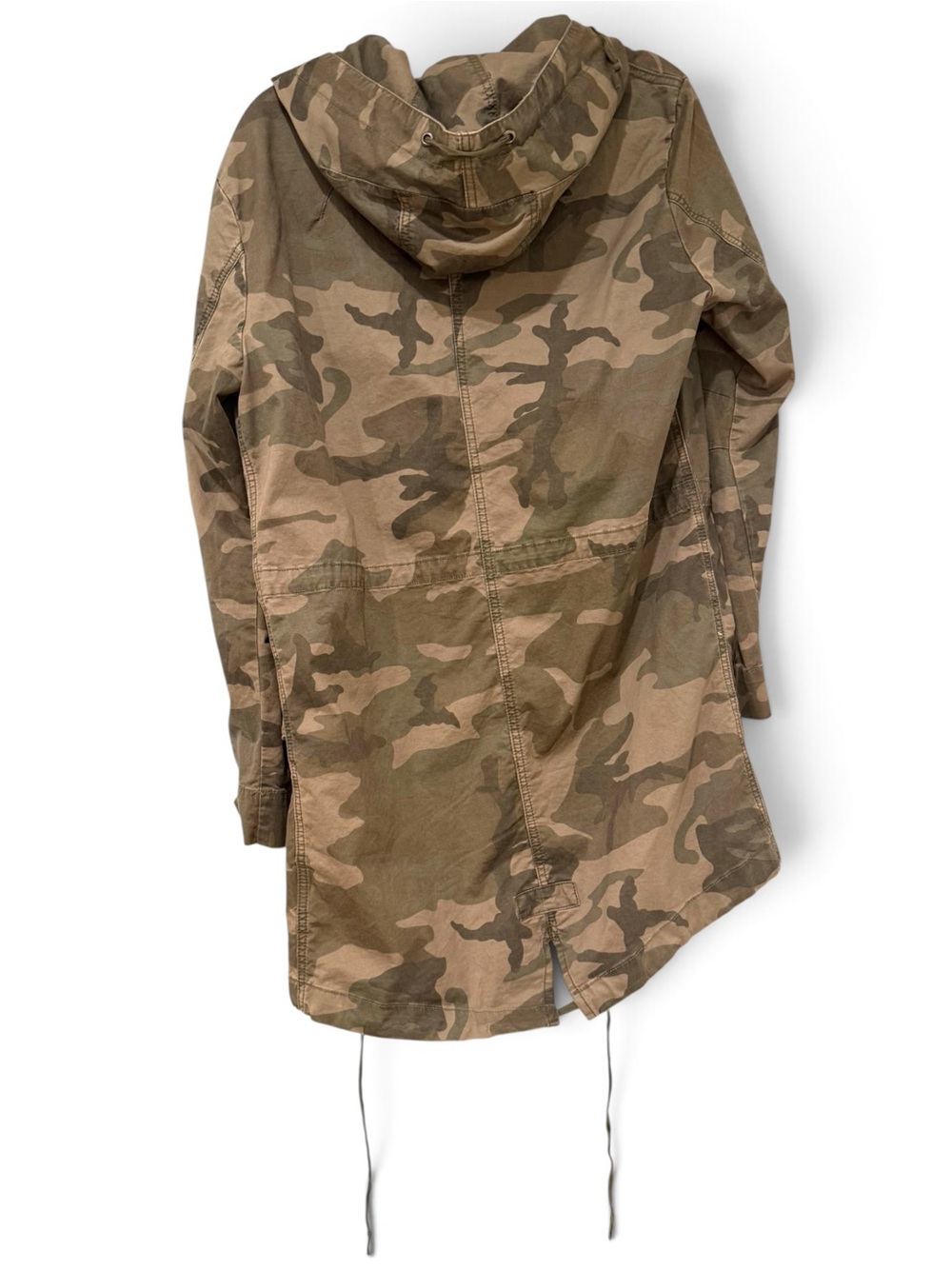 Men’s Camo Hooded Utility Jacket - Olive/Khaki